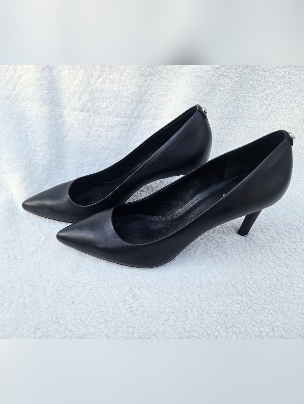 NEW Michael Kors Alina Flex Leather Pumps – Black – Size 9.5 - Picture 3 of 8